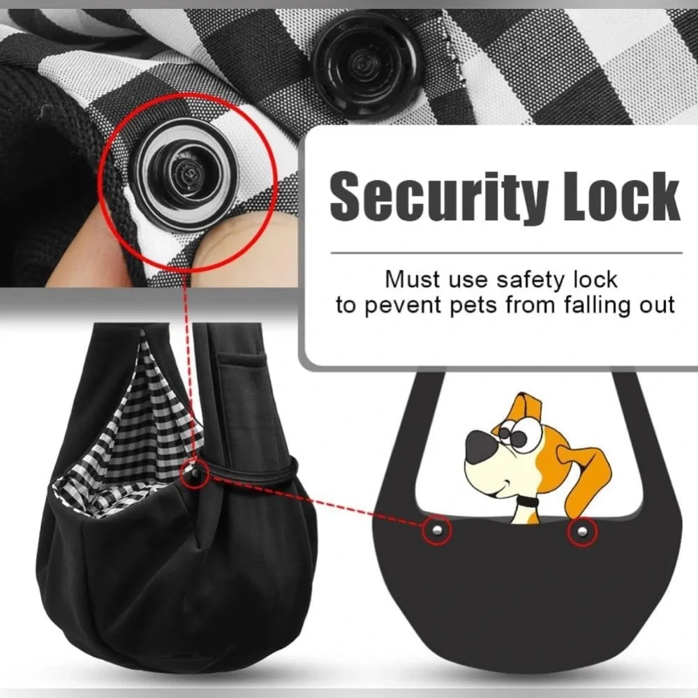 Tomkas Dog Carrier Sling for small cats and dogs.